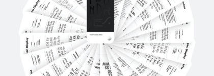 Typologie : un outil sous forme de nuancier à destination des graphistes